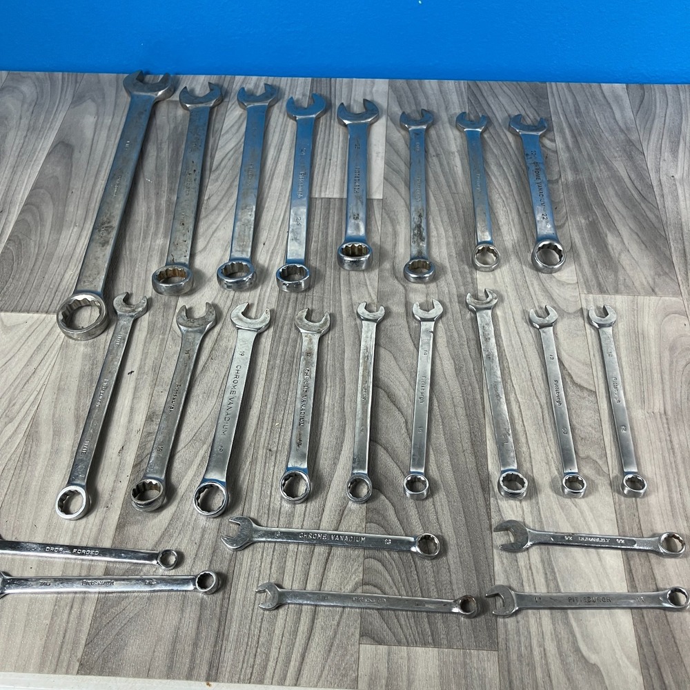 Pittsburgh 23 Piece Combo Wrench‎ Set SAE 1-1/4 through 3/8